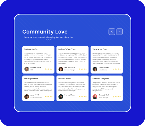 Testimonials Carousel Remote with Arrows