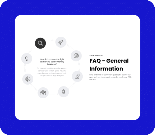 Interactive Circle Infographics Block For WordPress 8 faq-circle