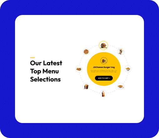 Interactive Circle Infographics Block For WordPress 9 food-menu-circle