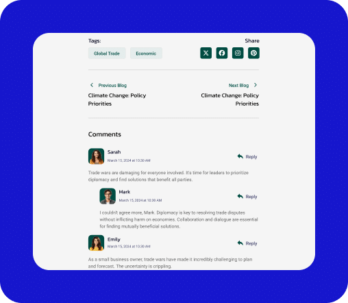 Post Comments Forms Block For WordPress 6 Finance Blog Post comments