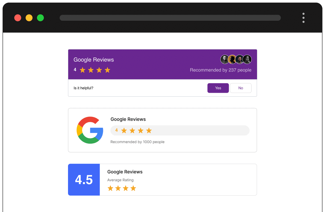 Google Review Badges