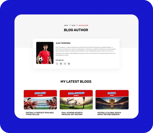 Sports Blog Post Author