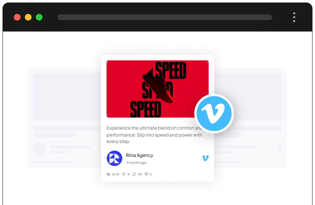 Social Feed for WordPress 5 Vimeo Feed