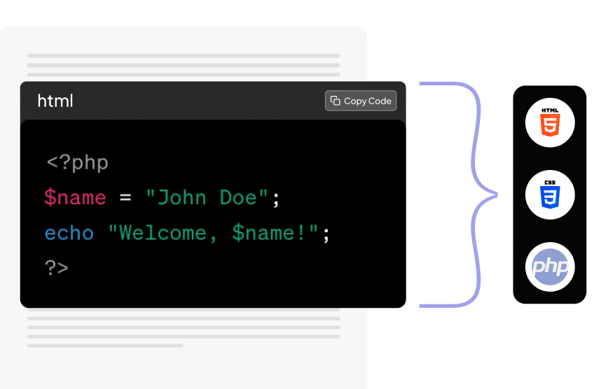 code snippets