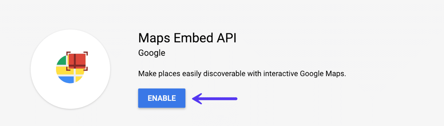 enable google maps api