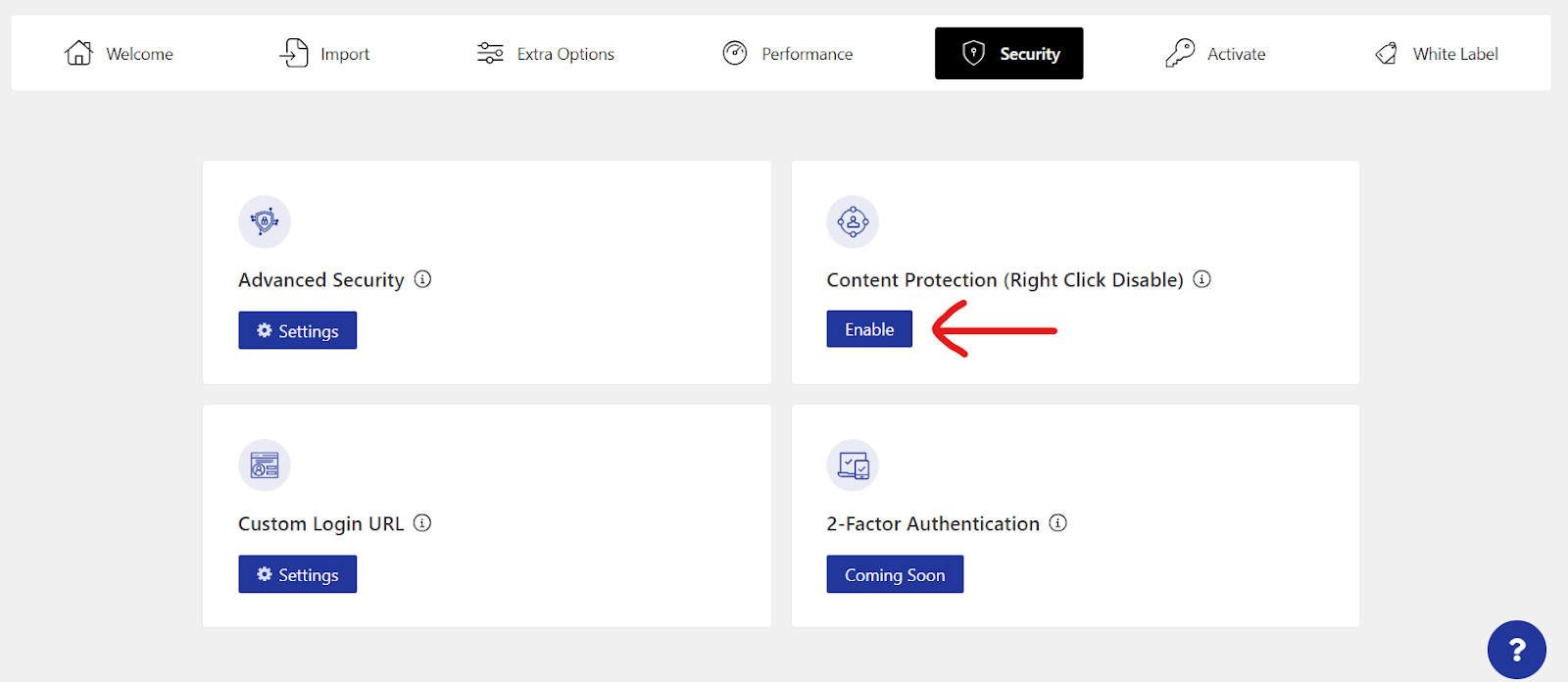 Regenerate Assets via The Plus Settings Option