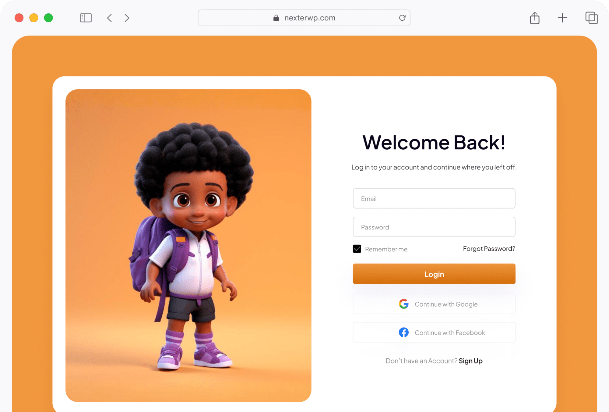Login Form Block For WordPress 2 Login signUp After