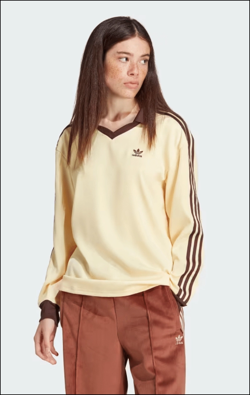 3-STRIPES SATIN LONG SLEEVE TEE