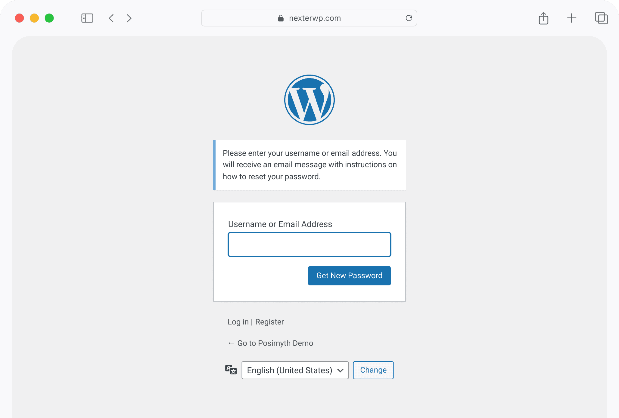 Password Reset Form Block For WordPress 5 resetbefore-img