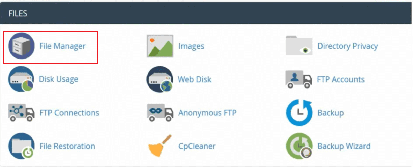 Select File Manager in Cpanel