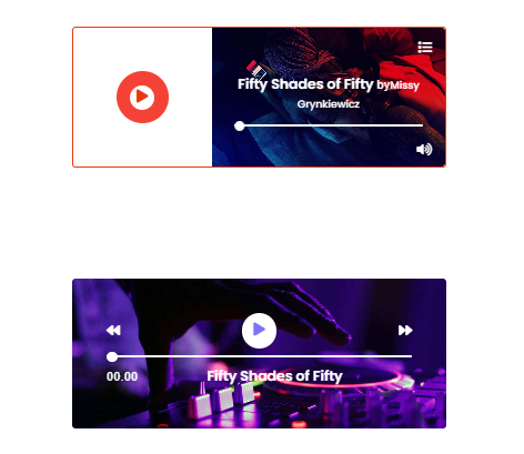 Audio Music Player Ready Made Templates