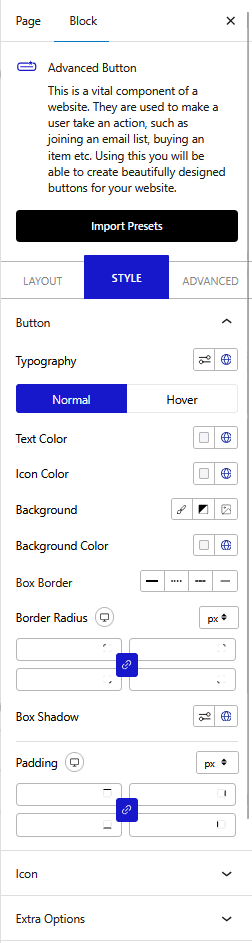 advanced button style new