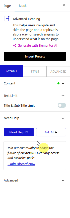 How to Add an Advanced Heading in WordPress? 8 advanced heading text limit new