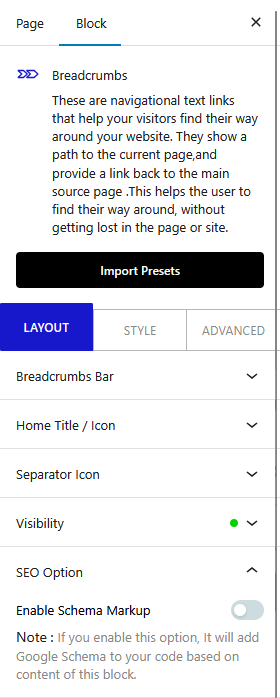 breadcrumbs seo options new
