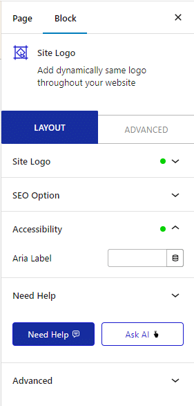 site logo accessibility