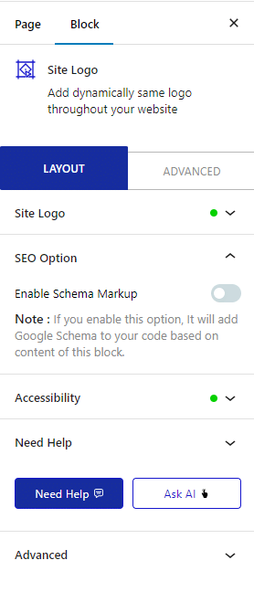 site logo seo option