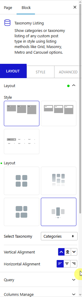 How to Create a Category Carousel in WordPress? 5 taxonomy listing layout carousel categories new