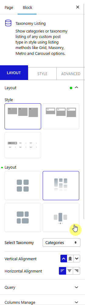 How to Create Category Masonry Layout in WordPress? 5 taxonomy listing layout masonry categories new