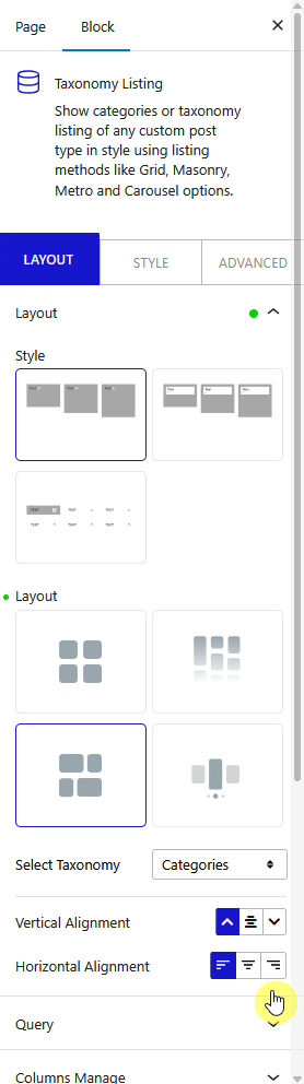 How to Create Category Metro Layout in WordPress? 5 taxonomy listing layout metro categories new