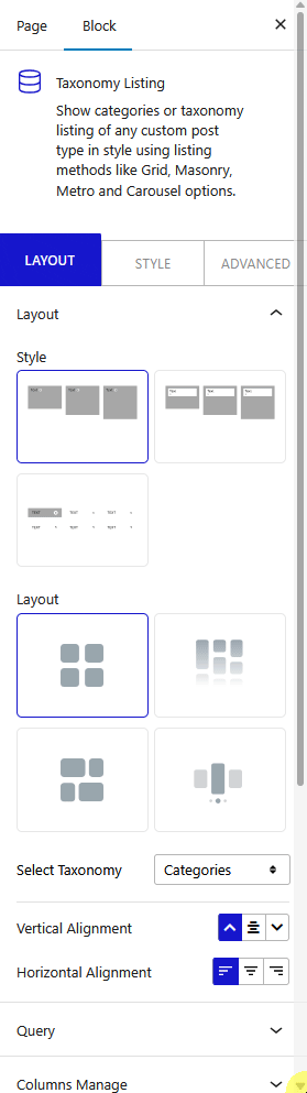 How To Add Taxonomy Listing in WordPress? 6 taxonomy listing layout new
