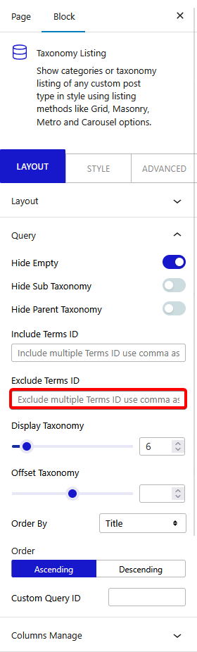 How to Exclude Category by ID from Category List in WordPress? 5 taxonomy listing query exclude terms id new