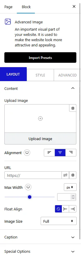 advanced image content new