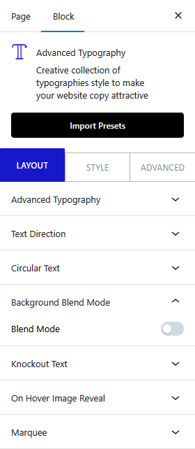 advanced typography bg blend mode new