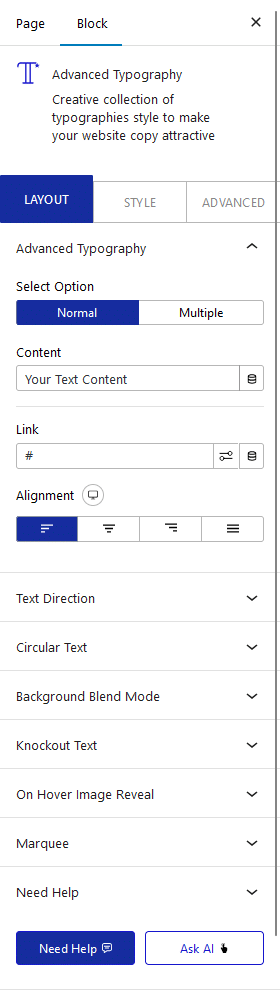 advanced typography layout