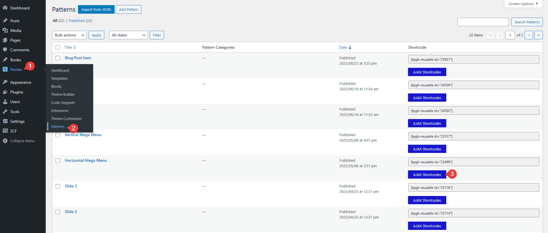 ajax templates ajax shortcodes new