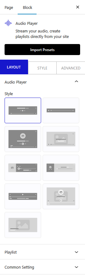 How to Add an Audio Player in WordPress? 7 audio player layout new