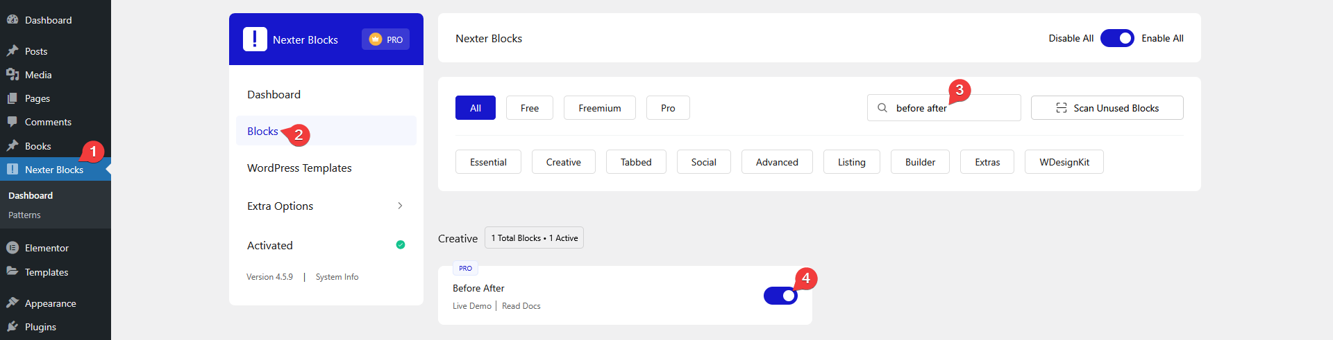 How to Add Before/After Image Comparison in WordPress? 5 before after activate new