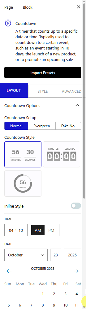 countdown redirect new