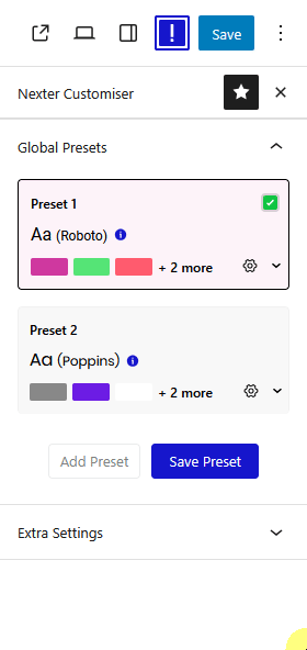 dark mode preset new