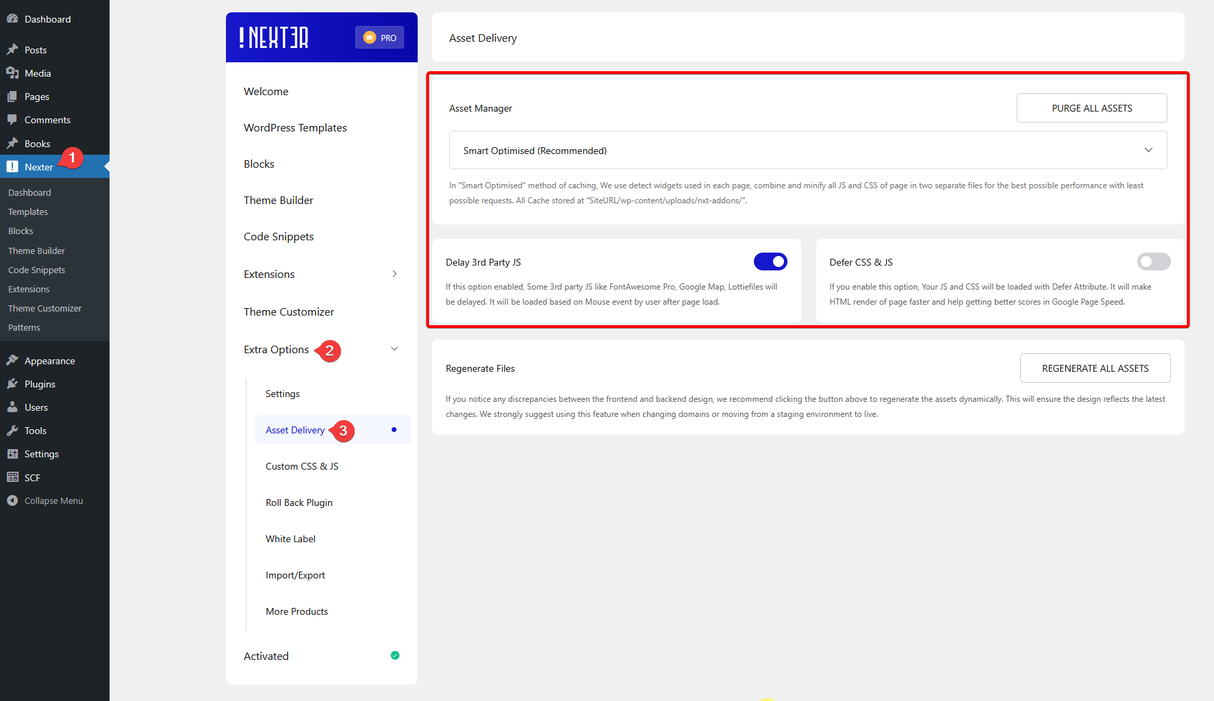 How Does Asset Manager Work in Nexter Blocks? 5 extra options asset delivery