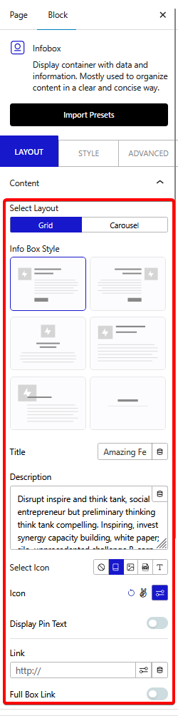 infobox content new