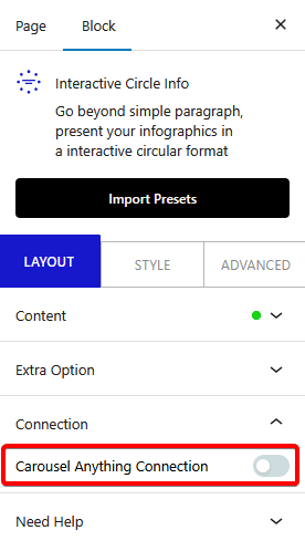 interactive circle info connection new