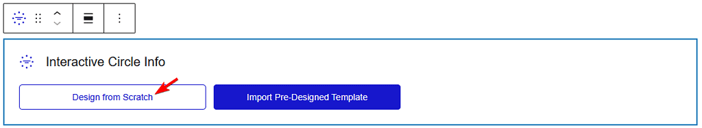 interactive circle info design type