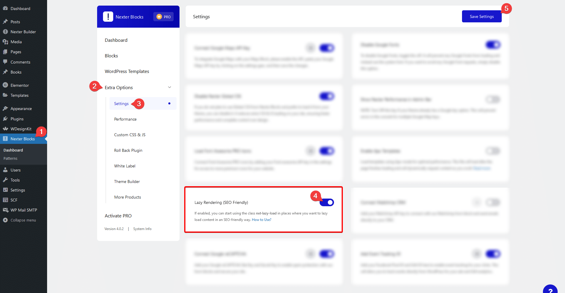 How to Add SEO-Friendly Lazy Loading in WordPress? 1 lazy rendering activation