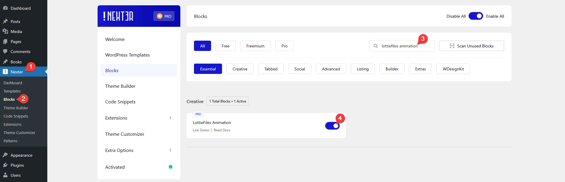 lottiefiles animation activate new 1