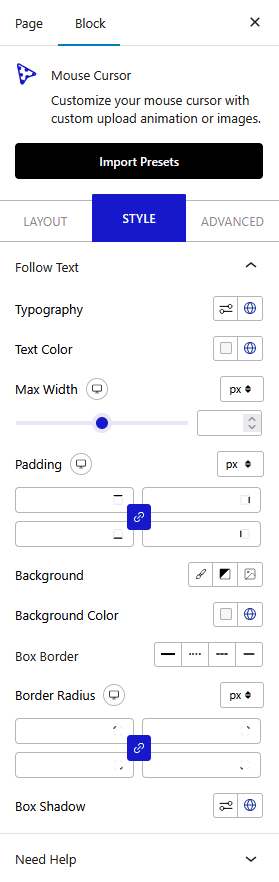 mouse cursor style new