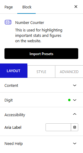 number counter accessibility new