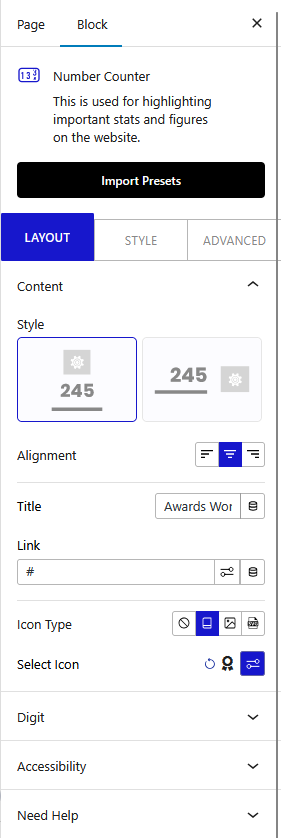 number counter content new