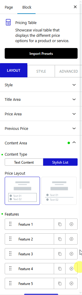 How to Add a Show More Button for Features in WordPress Pricing Table? 5 pricing table read more toggle new