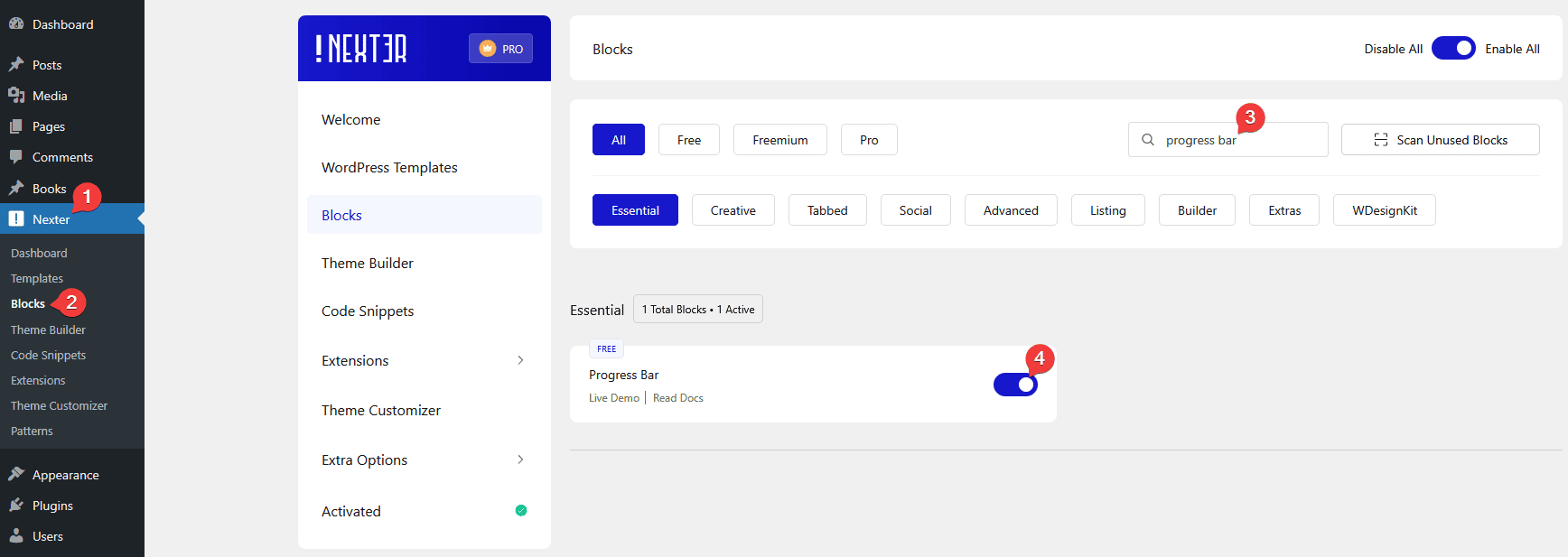 progress bar activate new 1