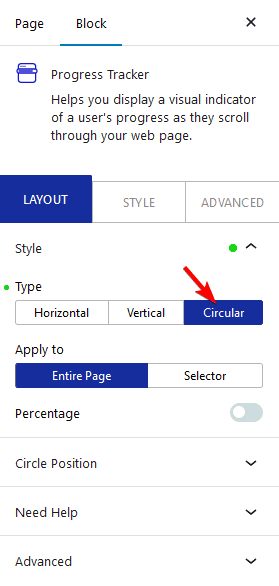 progress tracker circular