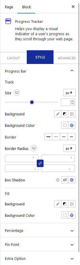 progress tracker style