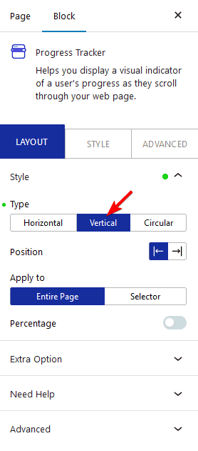 progress tracker vertical