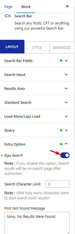 searchbar ajax search 1