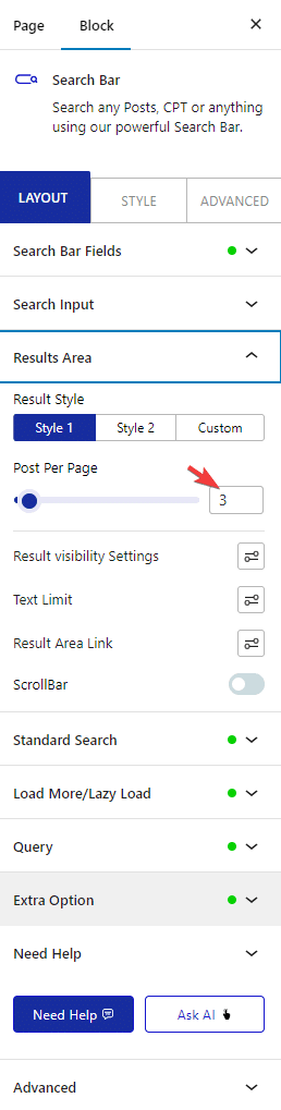 How to Add Ajax Pagination to Search Results in WordPress? 3 searchbar result area post per page
