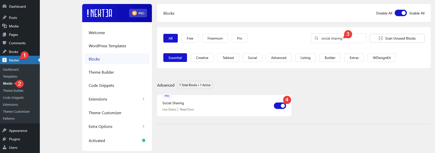 social sharing activation new